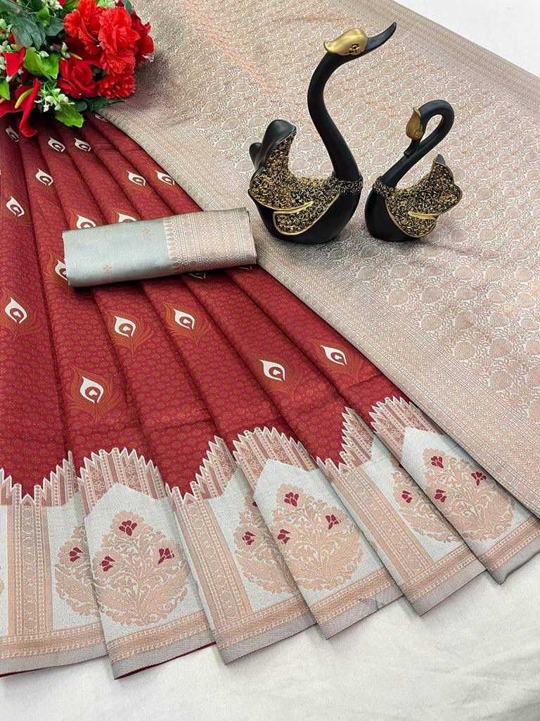 YNF TISSUE RIN179 619 SAREES WHOLESALE TISSUE SILK KANJIPURAM ZARI BORDER SAREES MANUFACTURER