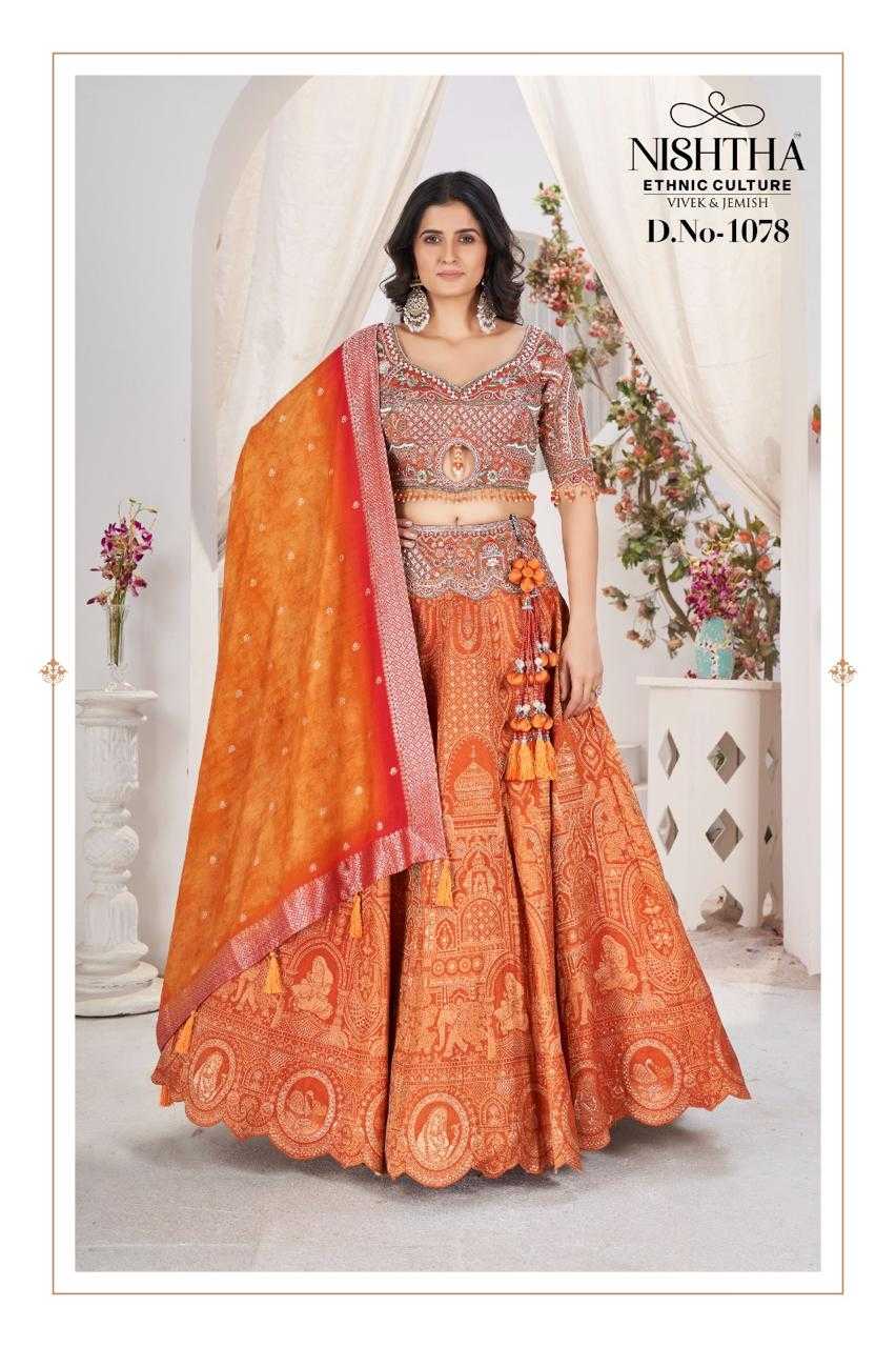 YNF ART SILK KESH113 Nishtha Bridal Vol 1 CLOTHING BRANDS WHOLESALE NISHTHA ETHNIC CULTURE LEHENGA MANUFACTURER