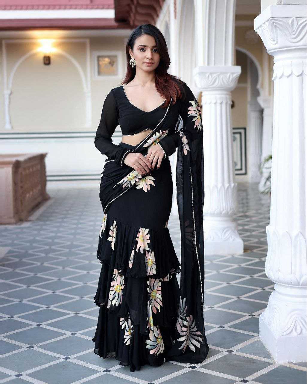 YNF FAUX GEORGETTE KESH188 9145 LEHENGAS SAREES WHOLESALE LEHENGA SAREES FANCY PRINTED GEORGETTE LEHENGAS MANUFACTURER