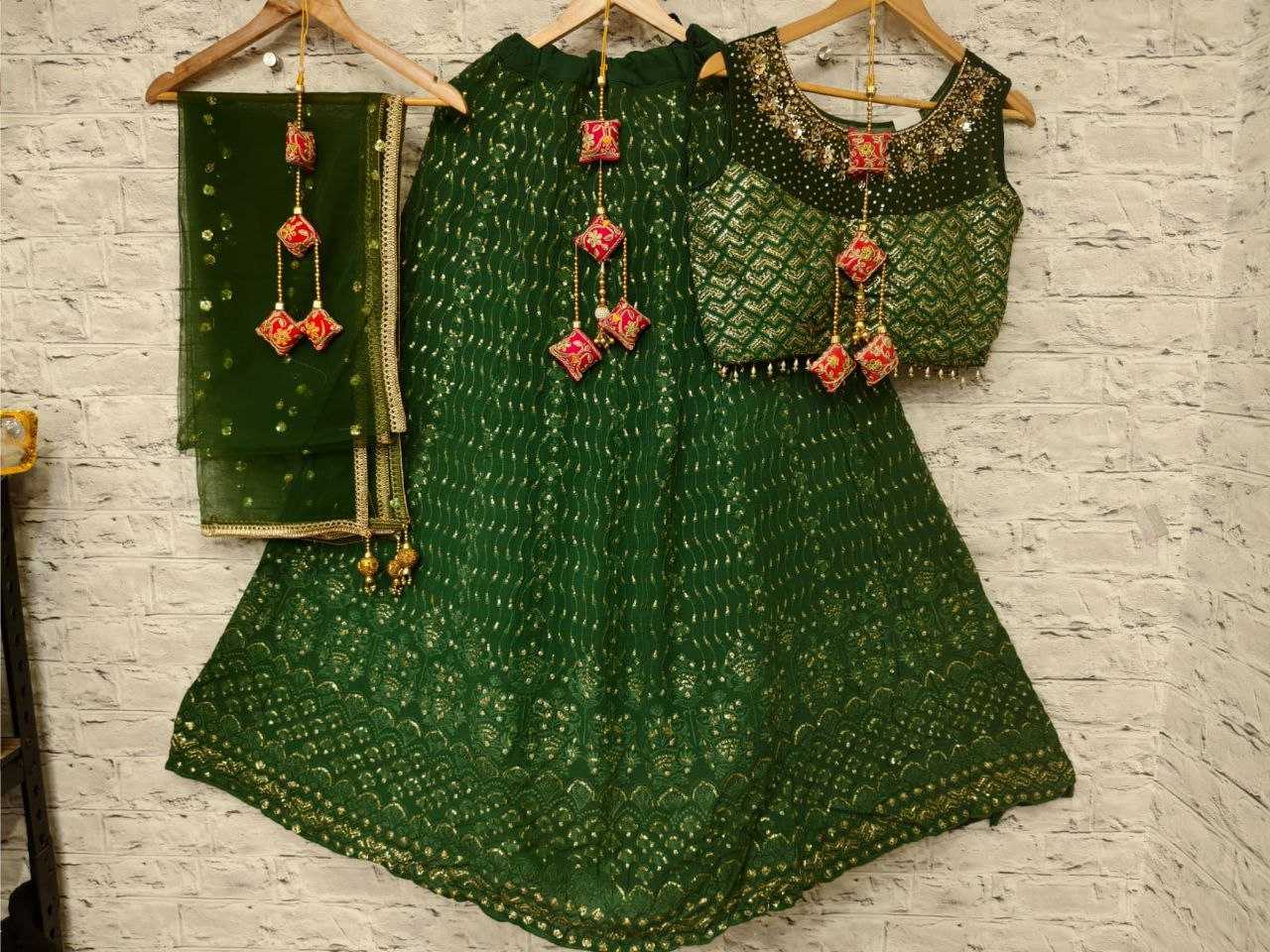 YNF GEORGETTE KESH179 AHB97 LEHENGAS WHOLESALE DESIGNER EMBROIDERED GEORGETTE MANUFACTURER