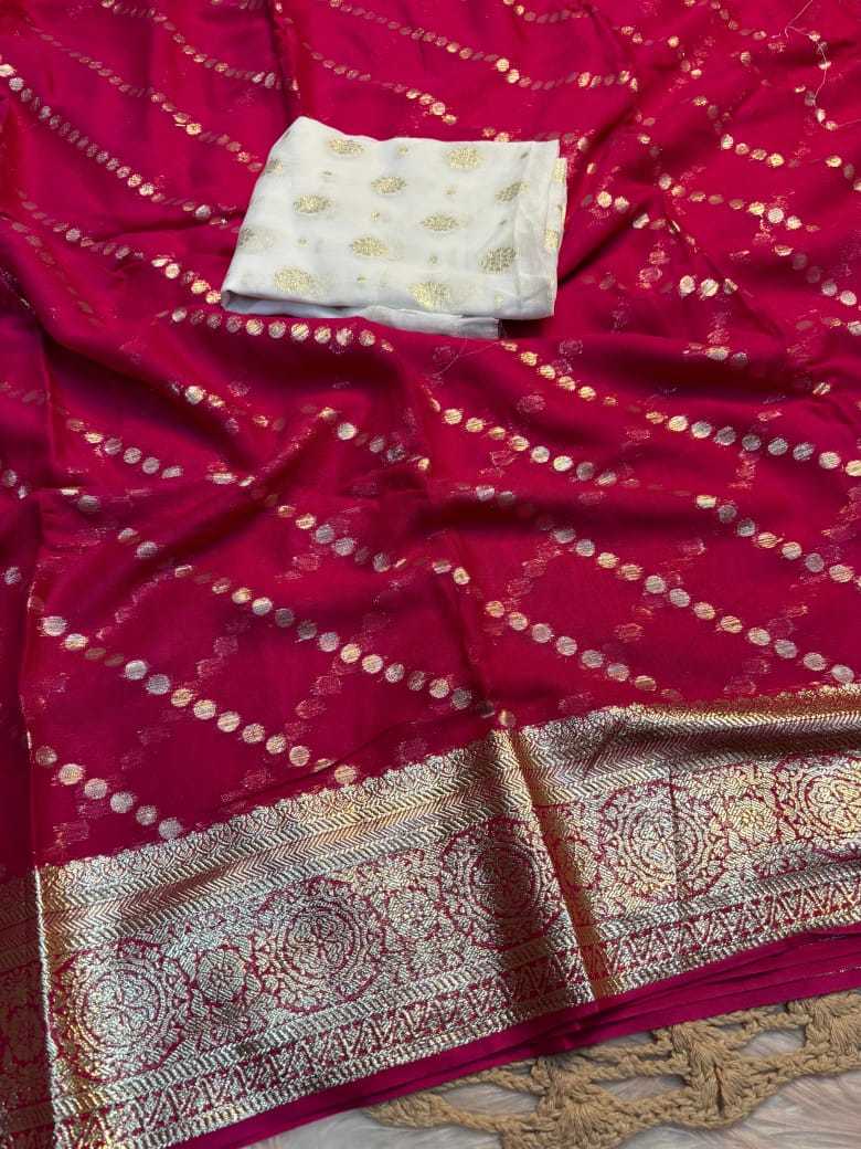 YNF GEORGETTE KESH222 RUN109 SAREES WHOLESALE GEORGETTE LADIES VISCOSE ZARI SAREES MANUFACTURER