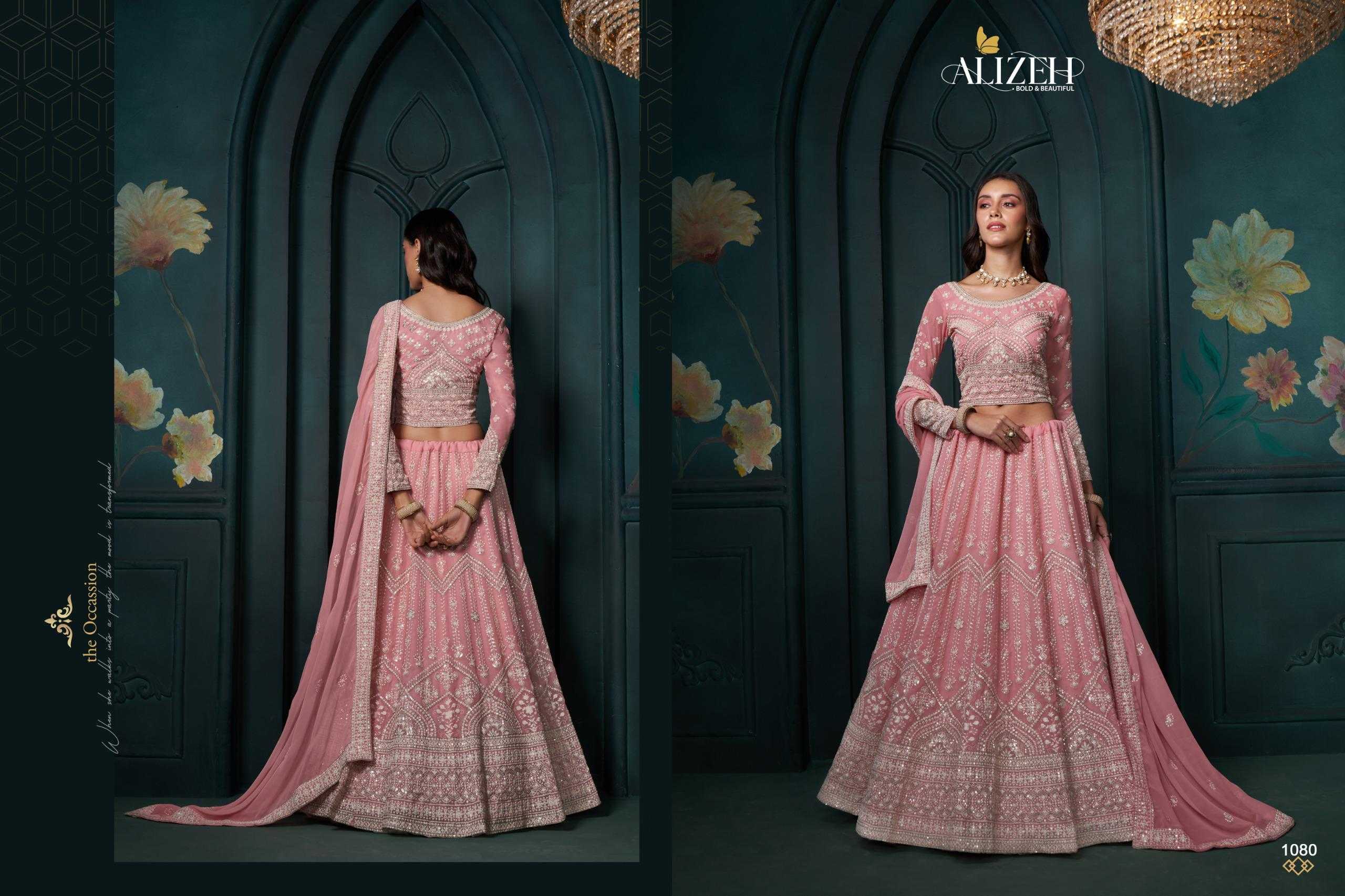 YNF HEAVY SILK KESH235 AFFAIR VOL-3 CLOTHING BRANDS WHOLESALE ALIZEH OFFICIAL LEHENGA MANUFACTURER