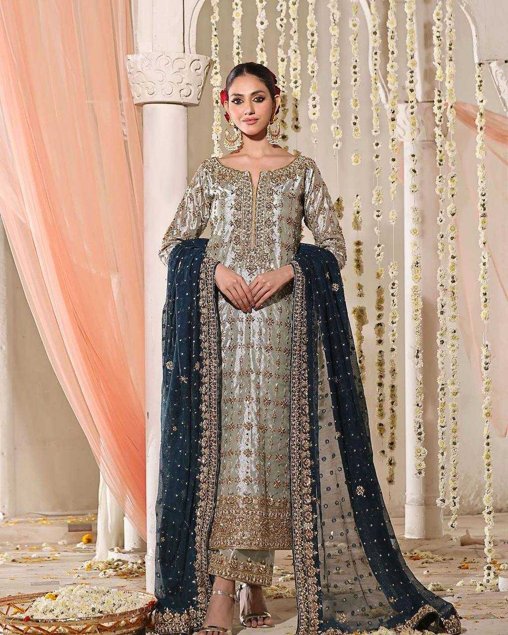 YNF JIMMY CHOO KESH227 1004 SUITS & DRESSES ISLAMIC CLOTHING WHOLESALE PAKISTANI EMBROIDERY LADIES SILK LONG KURTIS SUITS MANUFACTURER