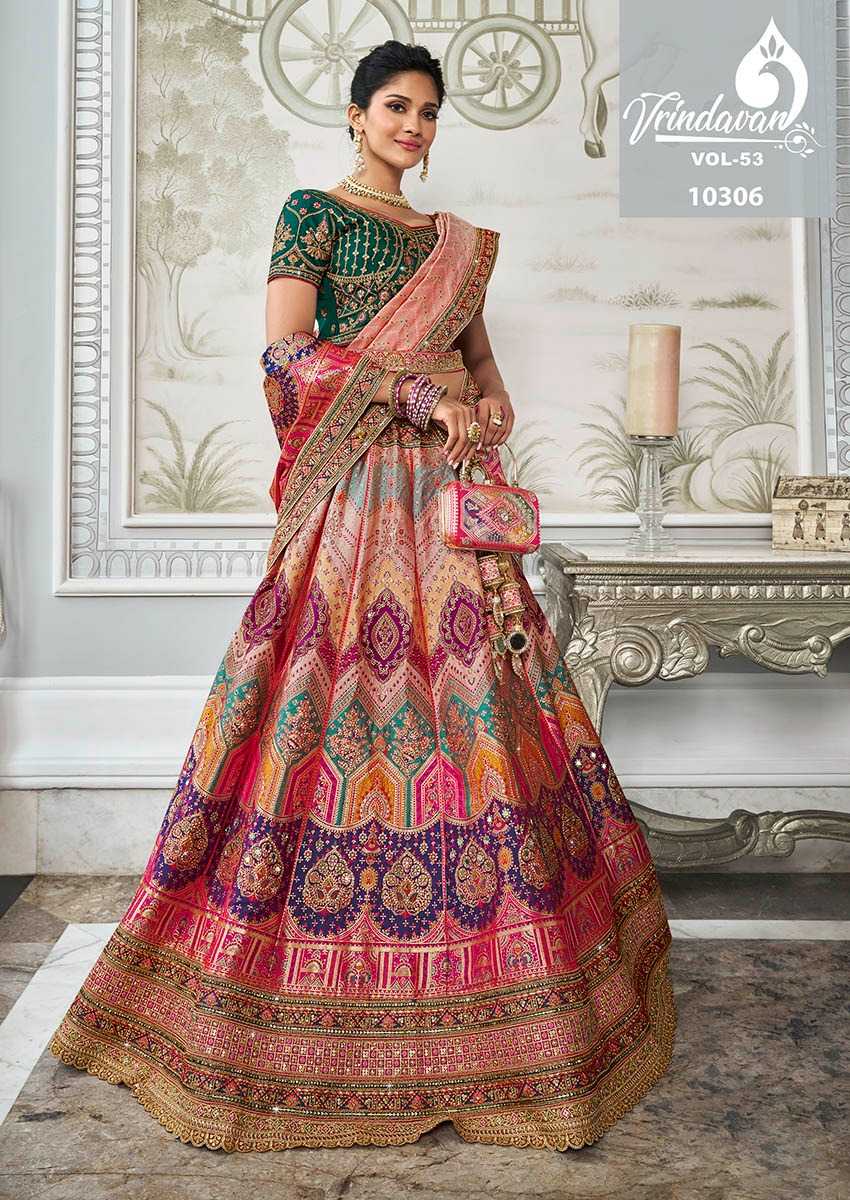 YNF SOFT SILK VRINDAVAR KESH235 VOL 53 CLOTHING BRANDS WHOLESALE LEHENGA MANUFACTURER