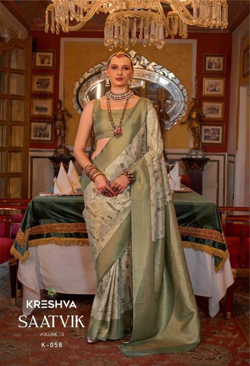 YNF TUSSAR SILK KESH113 SAATVIK-3 CLOTHING BRANDS WHOLESALE KRESHVA SAREES MANUFACTURER