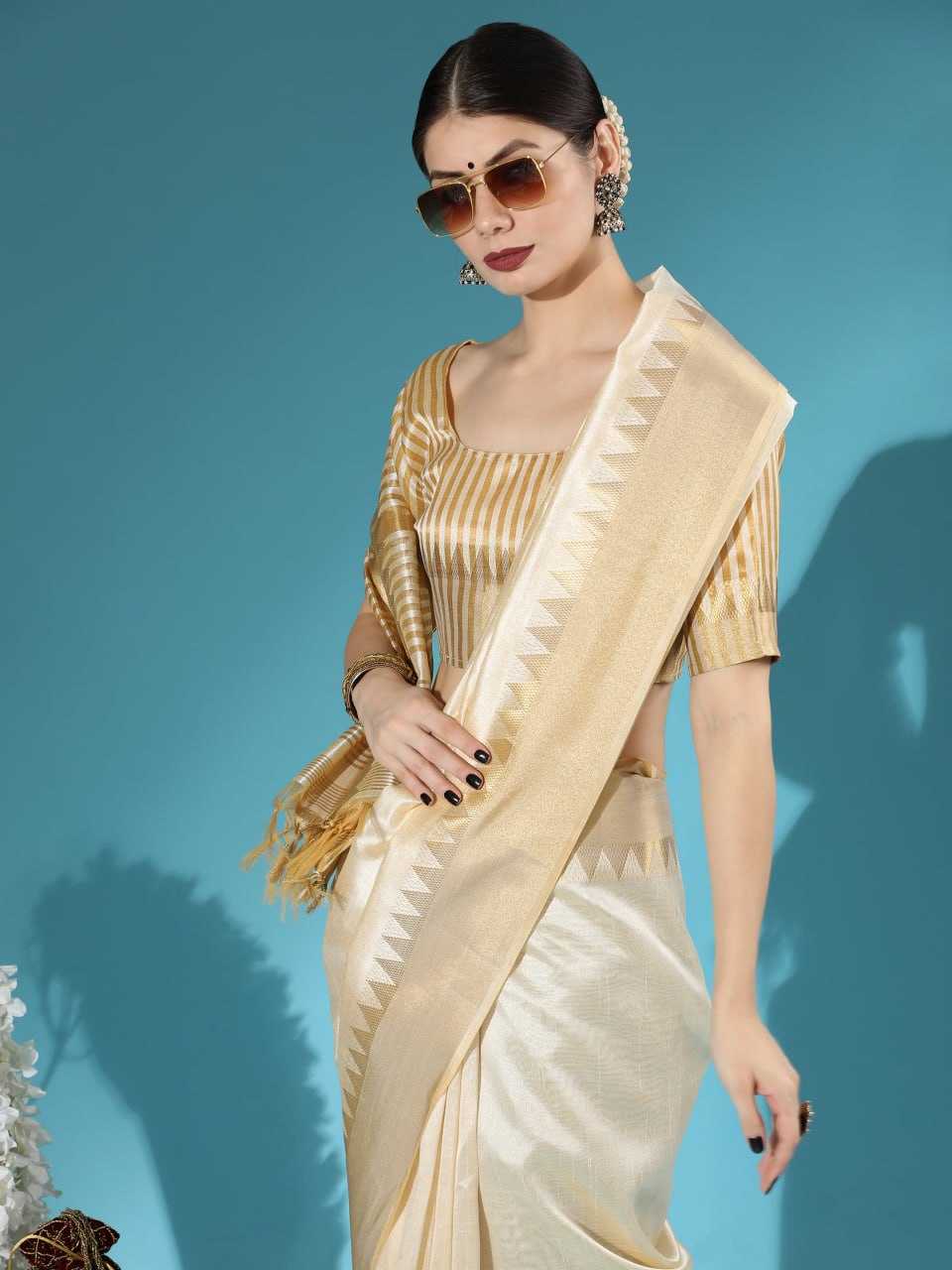 YNF ASSAM SILK KESH171 RIS06 SILK SAEES WHOLESALE PARTY WEAR SILK GOLDEN SILK ZARI BOIRDER SILK SAREES MANUFACTURER