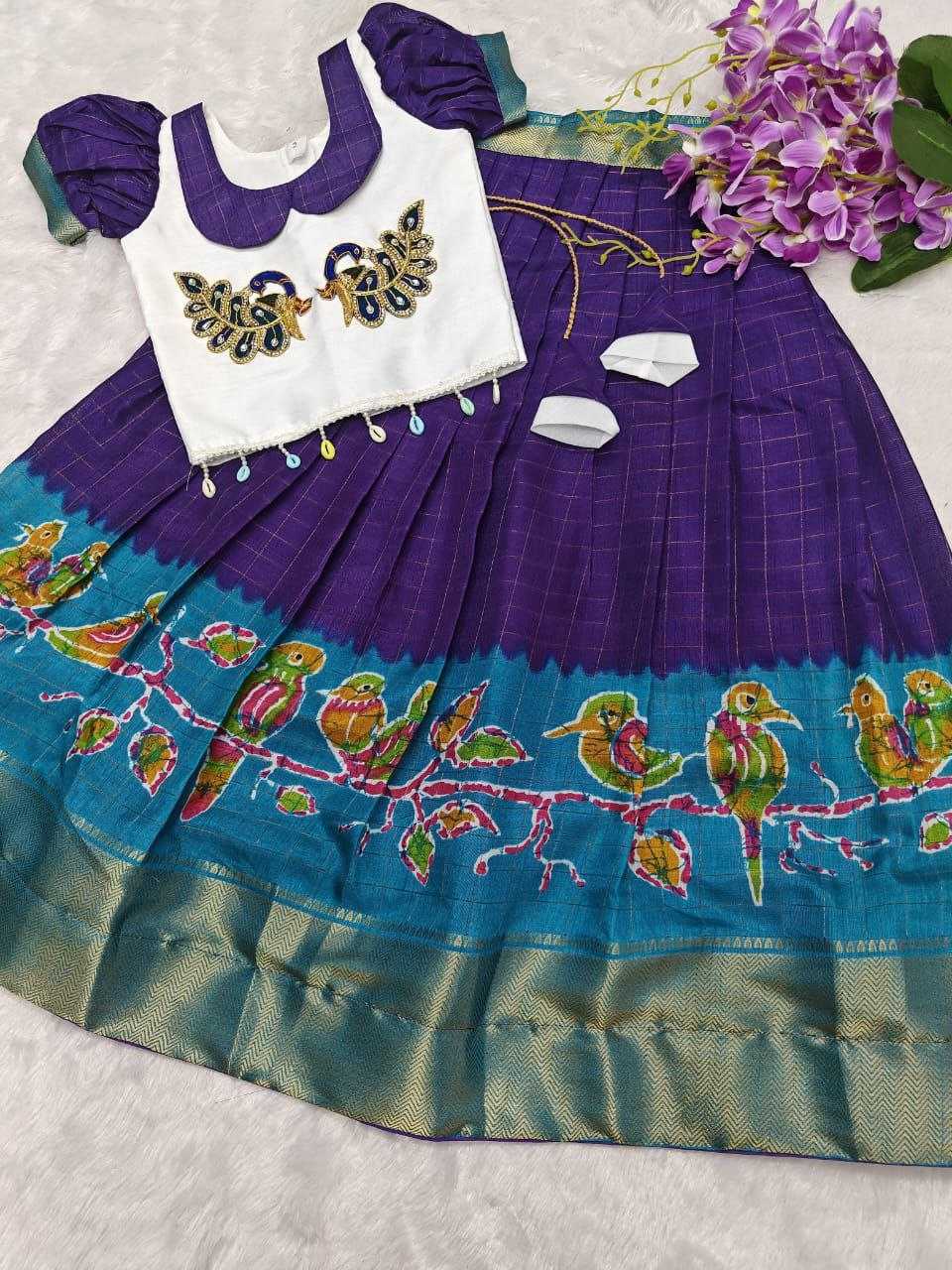 YNF BANGALORI SILK KESH189 VET21KIDS WEAR WHOLESALE KIDS LEHENGA TRADITIONAL OUTFITS KIDS LEHENGA FESTIVE WEAR KIDS WEDDING OUTFITS MANUFACTURER