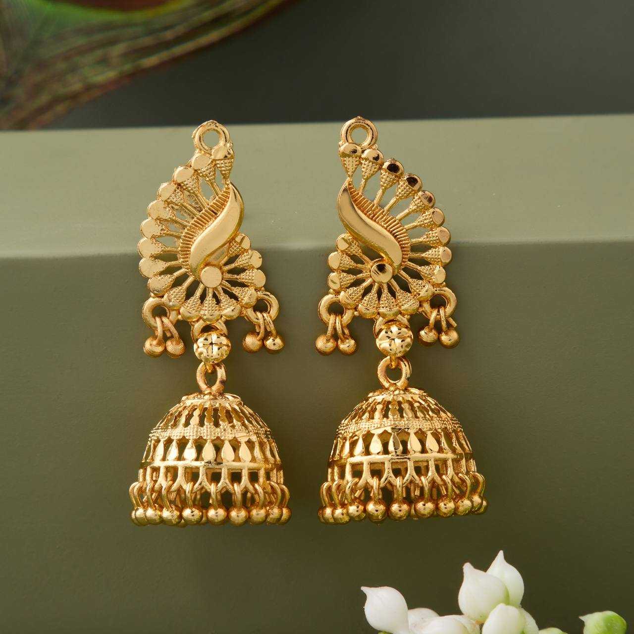 YNF BRASS KESH191 KAC341 WOMENS JEWELLERY WHOLESALE KUNDAN JHUMKA EARRINGS MANUFACTURE