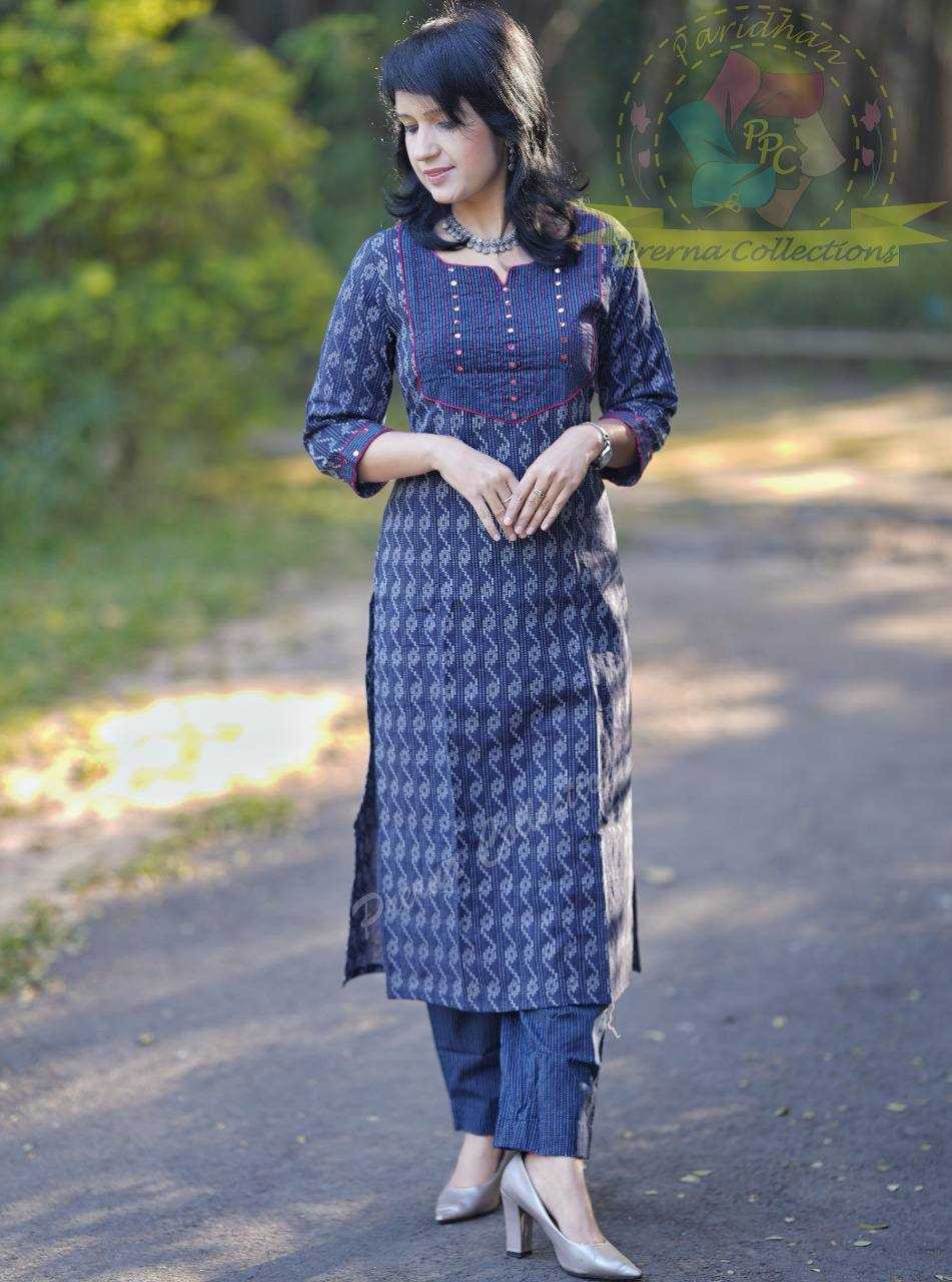 YNF CHANDERI SILK RIN131 MANSA KURTIS WHOLESALE CASUAL PRINTED BLUE KURTI WITH BOTTOM KURTIS MANUFACTURER