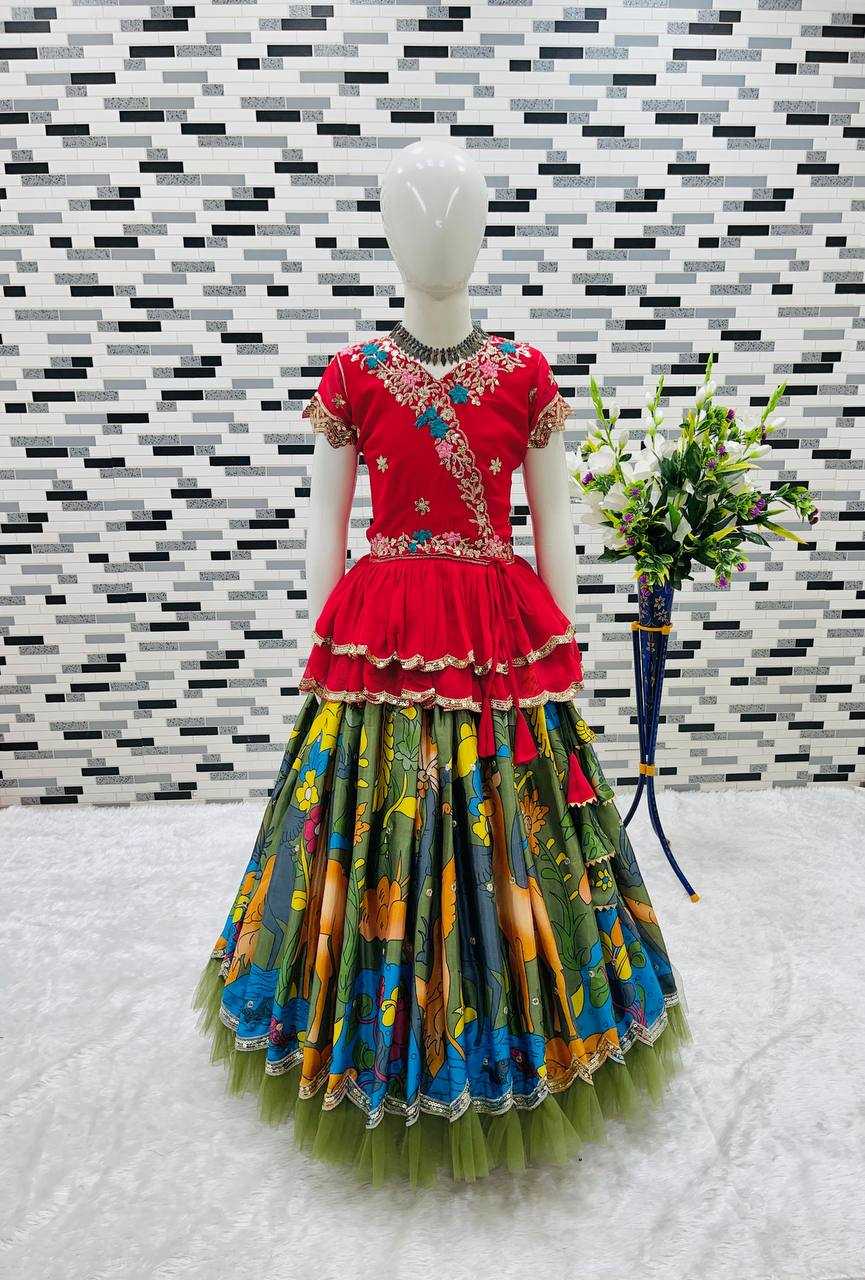 YNF CHINON SILK RIN154 187 KIDS WEAR WHOLESALE KIDS LEHENGA KIDS TRADITIONAL OUTFITS KIDS LEHENGA CHOLI KIDS FESTIVE WEAR KIDS WEDDING OUTFITS MANUFACTURER