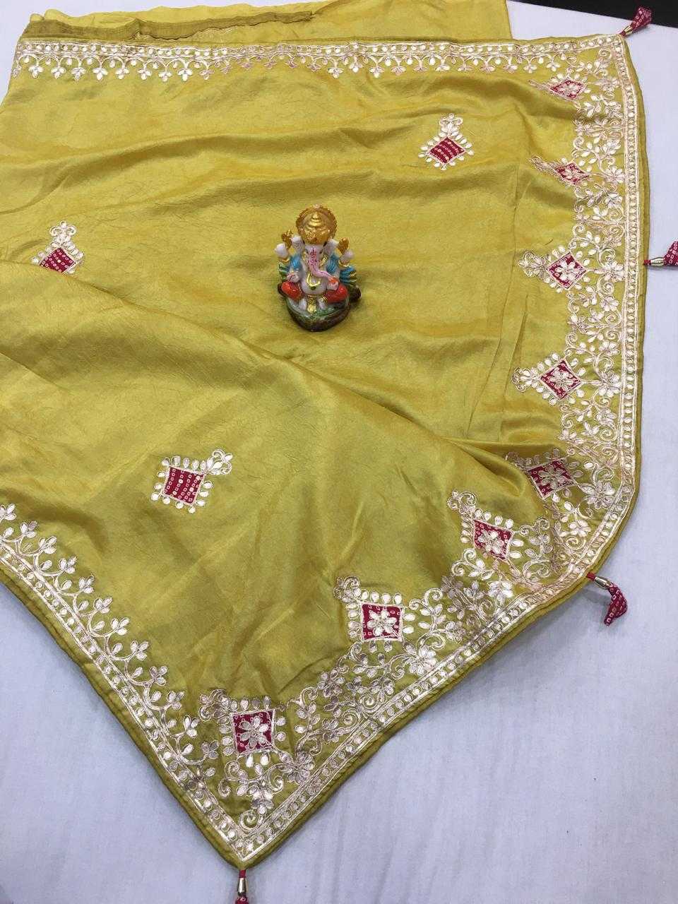 YNF COTTON KESH281 12 SAREE WHOLESALE FANCY GOTA PATTI WORK SAREES MANUFACATURER 