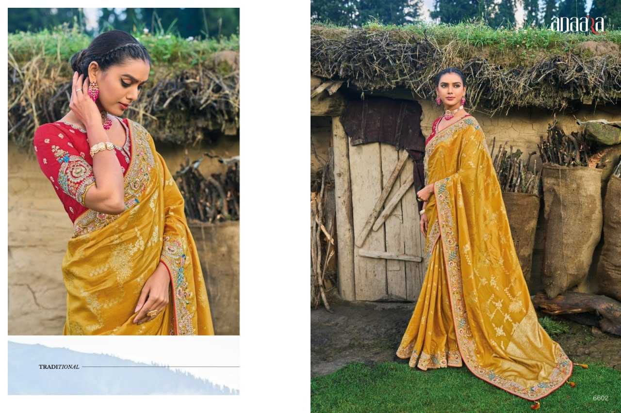 YNF DOLA SILK TATHASTU KESH113 Anaara 6602 CLOTHING BRANDS WHOLESALE SAREES MANUFACTURER