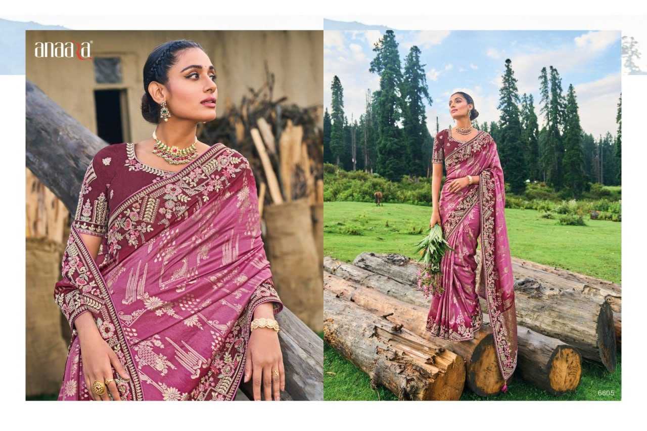 YNF DOLA SILK TATHASTU KESH113 Anaara 6605 CLOTHING BRANDS WHOLESALE SAREES MANUFACTURER