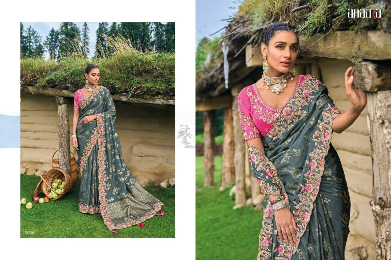 YNF DOLA SILK TATHASTU KESH113 Anaara 6606 CLOTHING BRANDS WHOLESALE SAREES MANUFACTURER