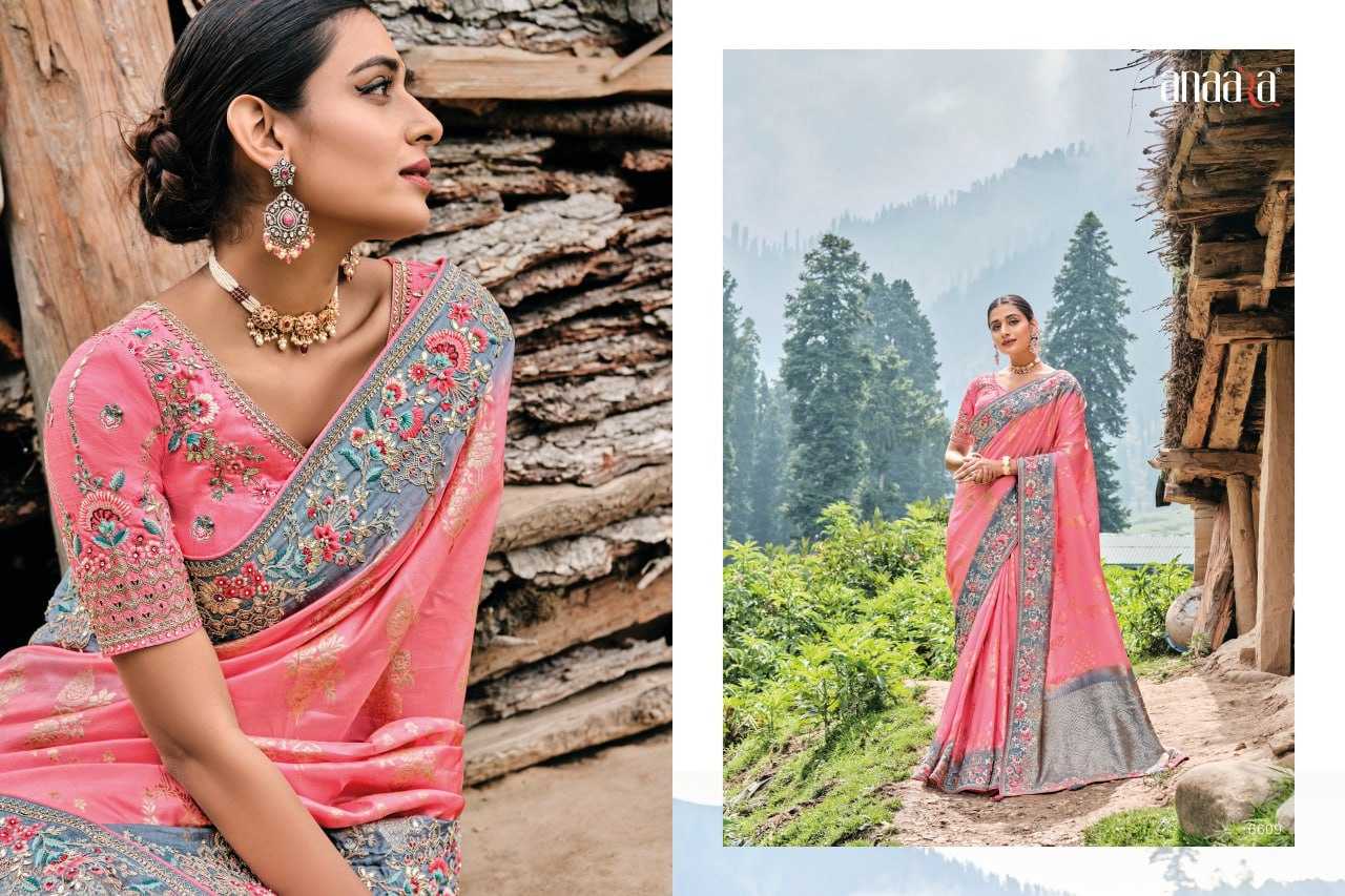 YNF DOLA SILK TATHASTU KESH113 Anaara 6609 CLOTHING BRANDS WHOLESALE SAREES MANUFACTURER