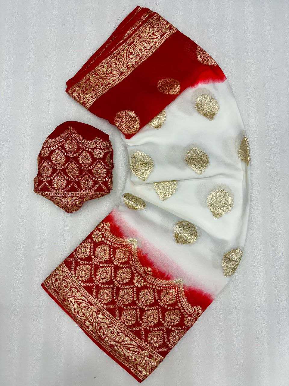 YNF GEORGETTE KESH213 RIN04 SAREES WHOLESALE GEORGETTE WHITE VISCOSE ZARI SAREES MANUFACTURER