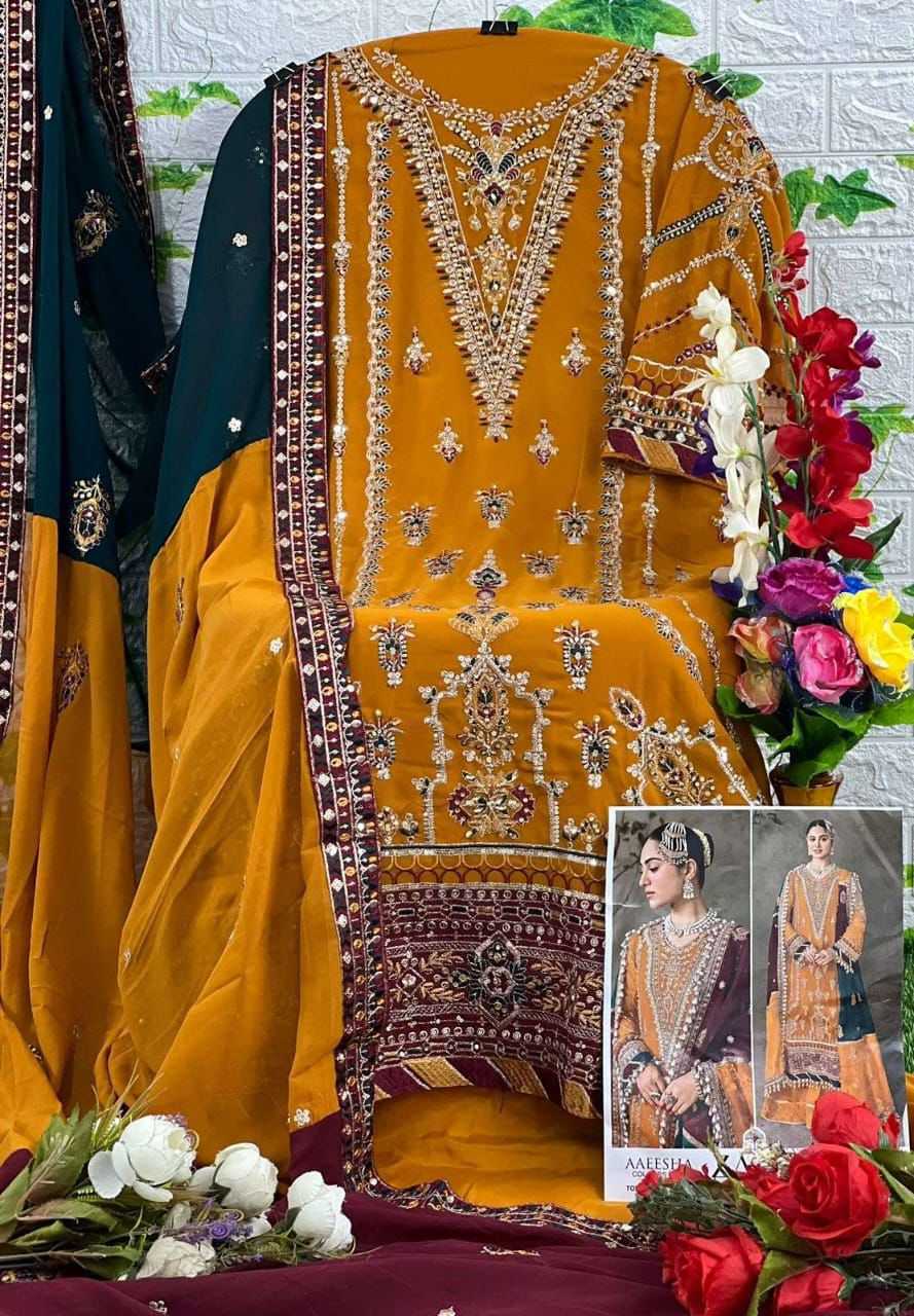 YNF GEORGETTE RAMSHA RIN145 MRD06 CLOTHING BRANDS WHOLESALE SUIT MANUFACTURER