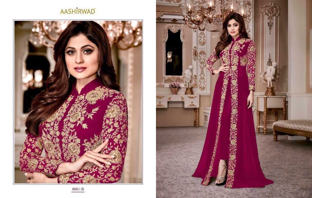 YNF GEORGETTE RIN131 8001 GOWNS WHOLESALE EMBROIDERY LONG GEORGETTE SHAMITA SHETTY GOWNS MANUFACTURER