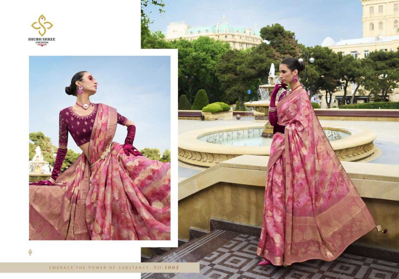 YNF JACQUARD SHUBH SHREE KESH113 Spot Light CLOTHING BRANDS WHOLESALE SAREES MANUFACTURER