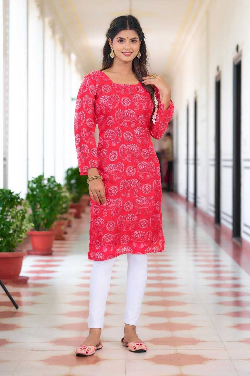 YNF KOTA CHEX KESH243 1033 KURTIS WHOLESALE CASUAL FULL SLEEVE PINK KURTIS MANUFACTURER