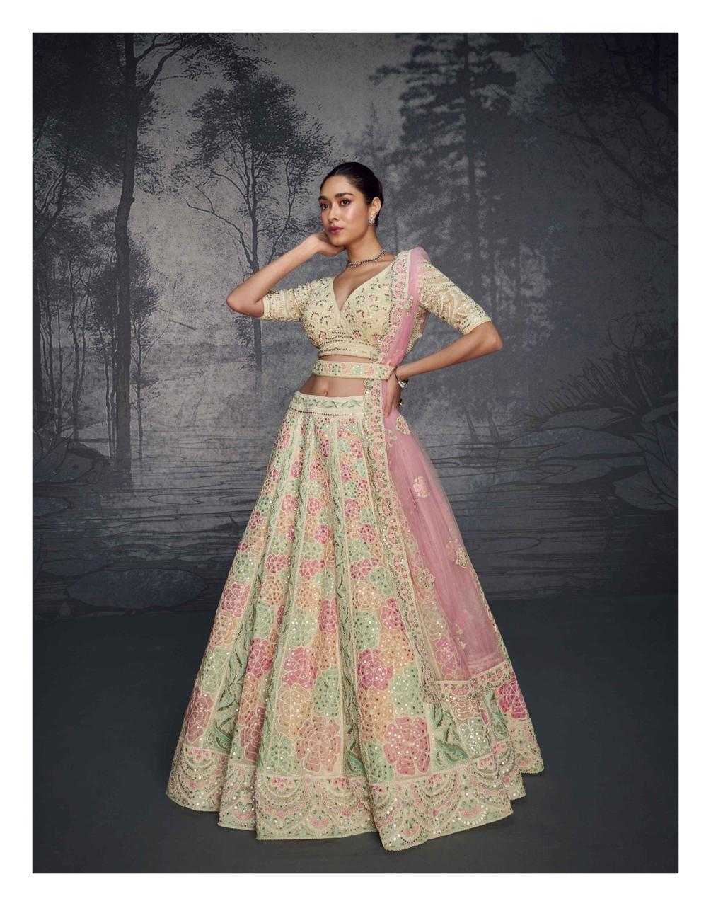 YNF NET SAYURI KESH233 PRESENT 5593 CLOTHING BRANDS WHOLESALE LEHENGA MANUFACTURER