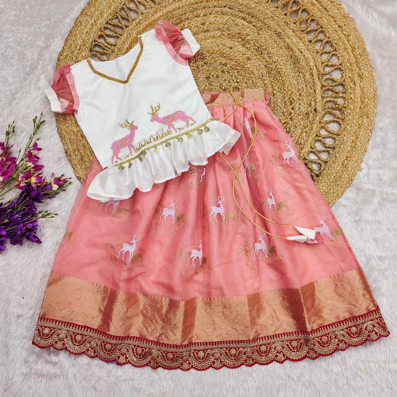 YNF ORGANZA RIN192 8052 KIDS WEAR WHOLESALE KIDS LEHENGA KIDS TRADITIONAL OUTFITS KIDS LEHENGA CHOLI KIDS FESTIVE WEAR KIDS WEDDING OUTFITS MANUFACTURER