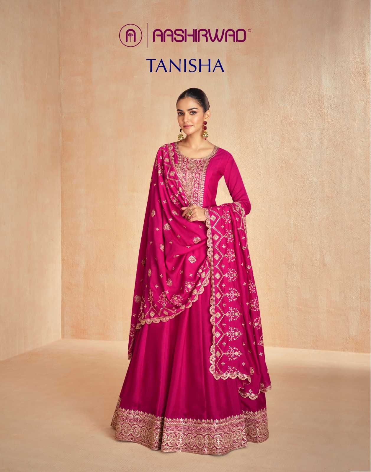 YNF PREMIUM SILK AASHIRWAD KESH233 TANISHA CLOTHING BRANDS WHOLESALE GOWNS MANUFACTURER