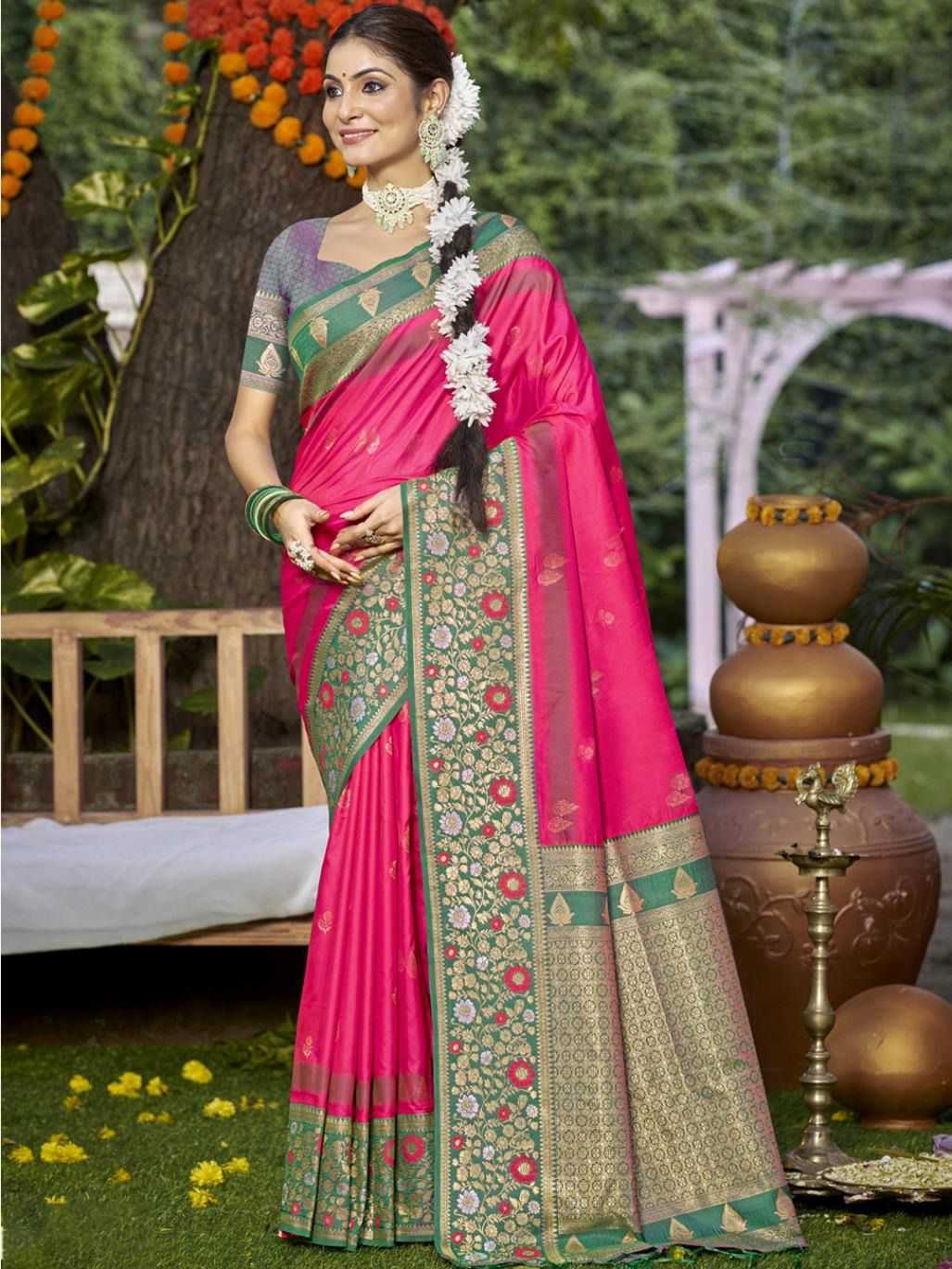 YNF SILK BUNAWAT RIN195 Pratima Silk CLOTHING BRANDS WHOLESALE SAREES MANUFACTURER