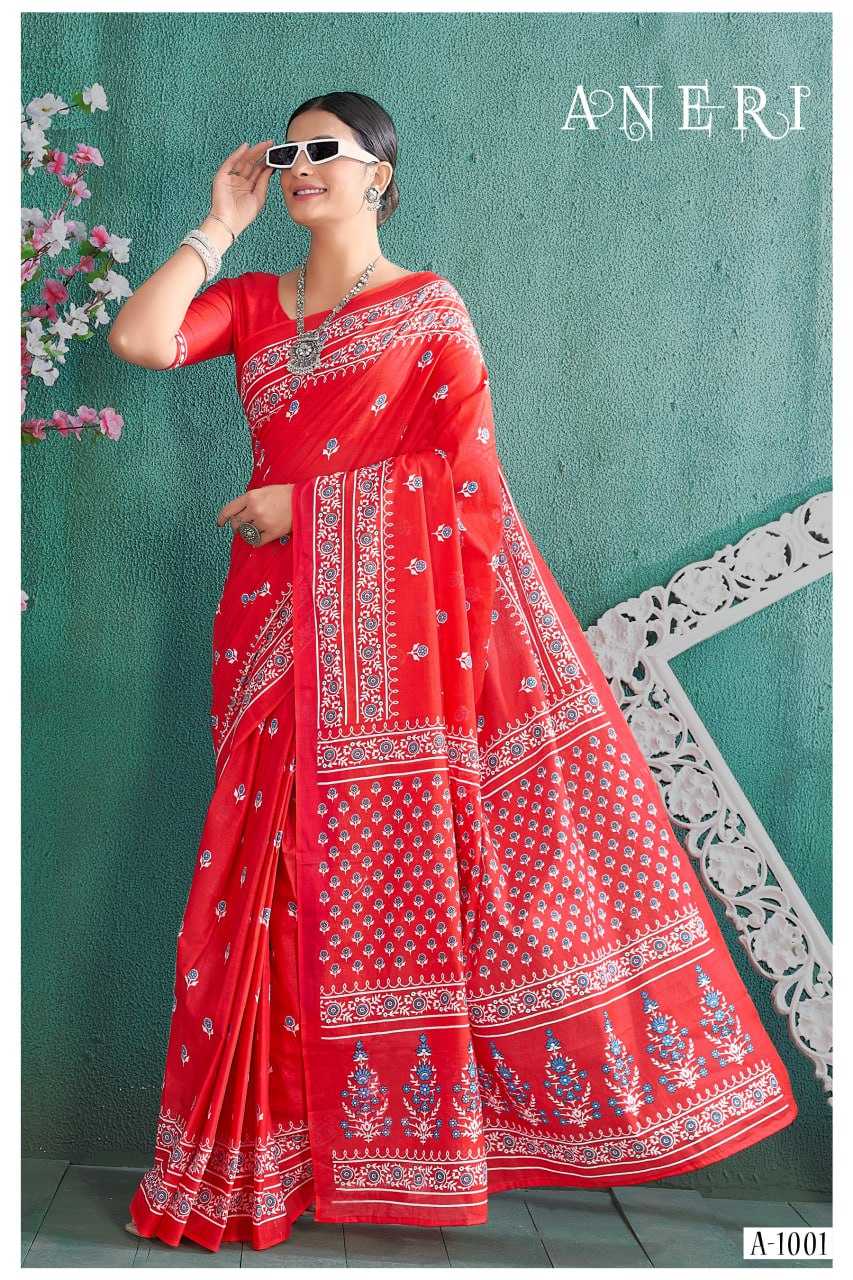 YNF SOFT COTTON ANERI KESH244  A N E R I CLOTHING BRANDS WHOLESALE SAREES MANUFACTURER