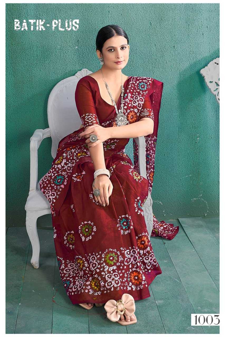 YNF SOFT COTTON BATIK-PLUS KESH244  B A T I K - P L U S CLOTHING BRANDS WHOLESALE SAREES MANUFACTURER