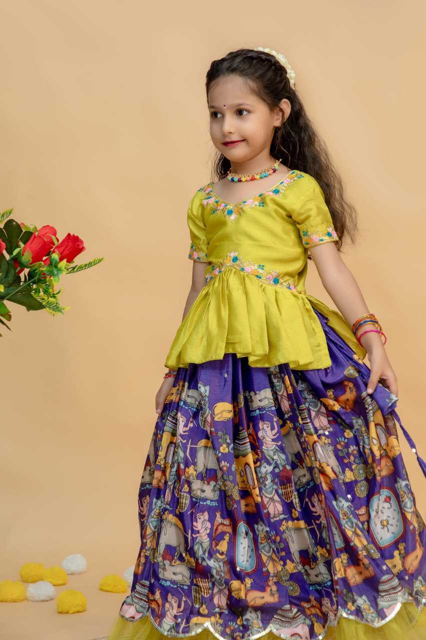 YNF SOFT SILK KIDS WEAR KESH109 RRK103 WHOLESALE KIDS LEHENGA TRADITIONAL ETHNIC LEHENGA CHOLI KIDS FESTIVE BABY GIRL LEHANGA MANUFACTURER