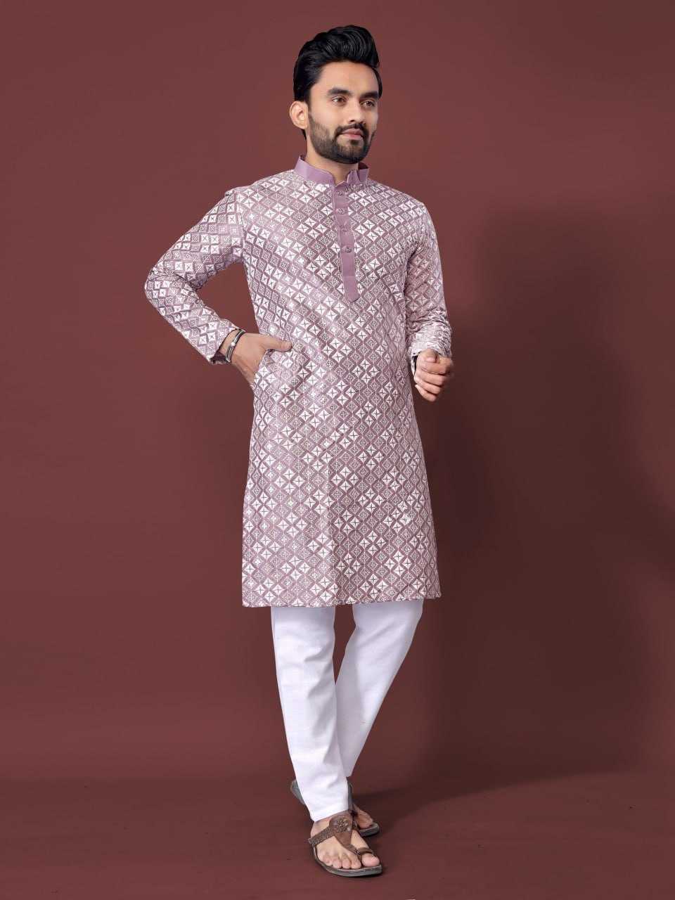 YNF SOFT SILK RIN111 PUSHPA MENS WEAR WHOLESALE MENS KURTA PYJAMA SILK KURTA MANUFACTURER