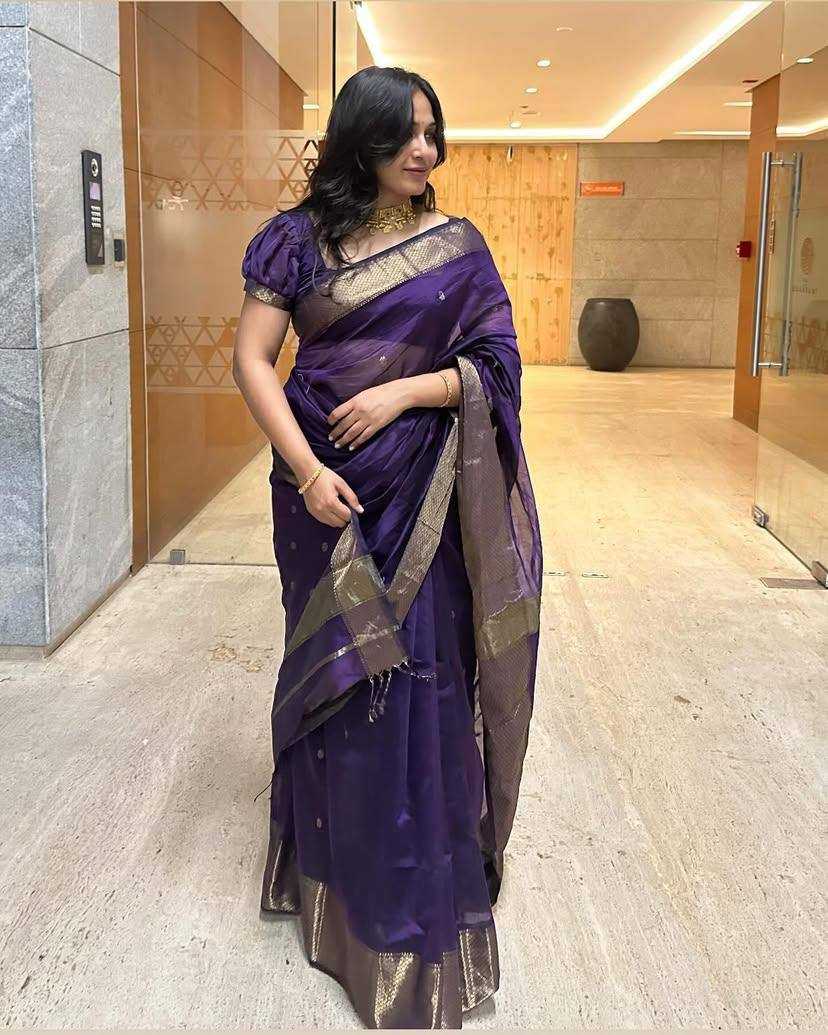 YNF SOFT SILK RIN179 750 SAREES WHOLESALE ZARI BORDER PURPLE LINEN SILK SAREES MANUFACTURER