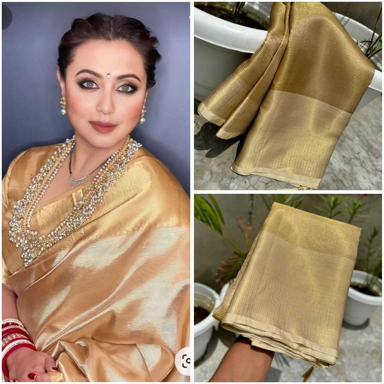 YNF TISSUE SILK KESH131 RANI MUKHERJEE SAREES WHOLESALE BANARASI TISSUE SILK PARTY WEAR TRADITIONAL FETIVEL SILK SAREES MANUFACTURER