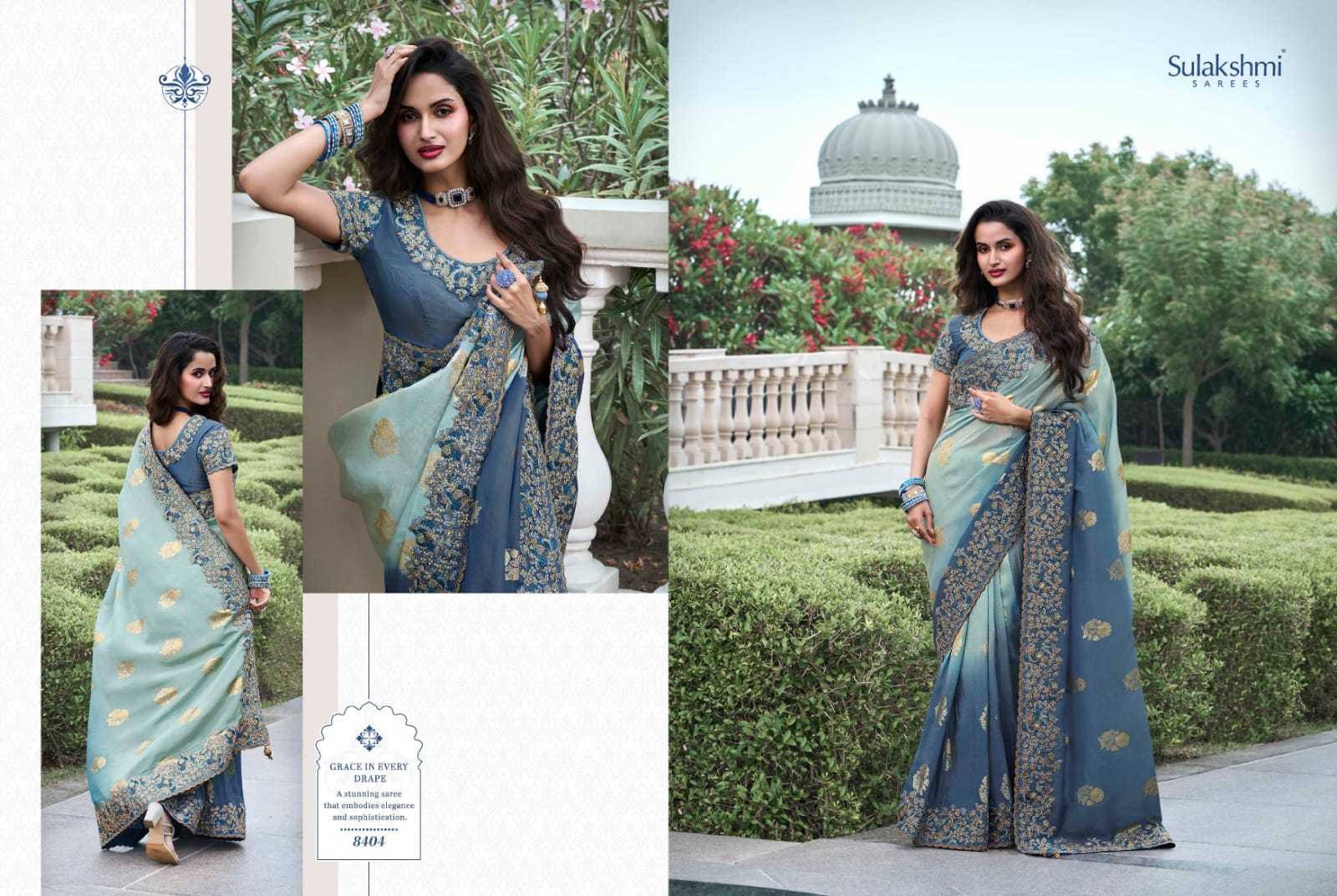 YNF TISSUE SILK SULAKHMI RIN195 The Wedding Saga 8404 CLOTHING BRANDS WHOLESALE SAREES MANUFACTURER