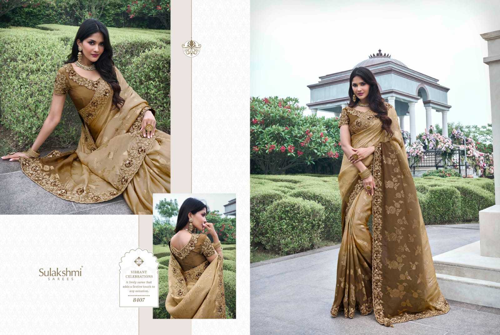 YNF TISSUE SILK SULAKHMI RIN195 The Wedding Saga 8407 CLOTHING BRANDS WHOLESALE SAREES MANUFACTURER