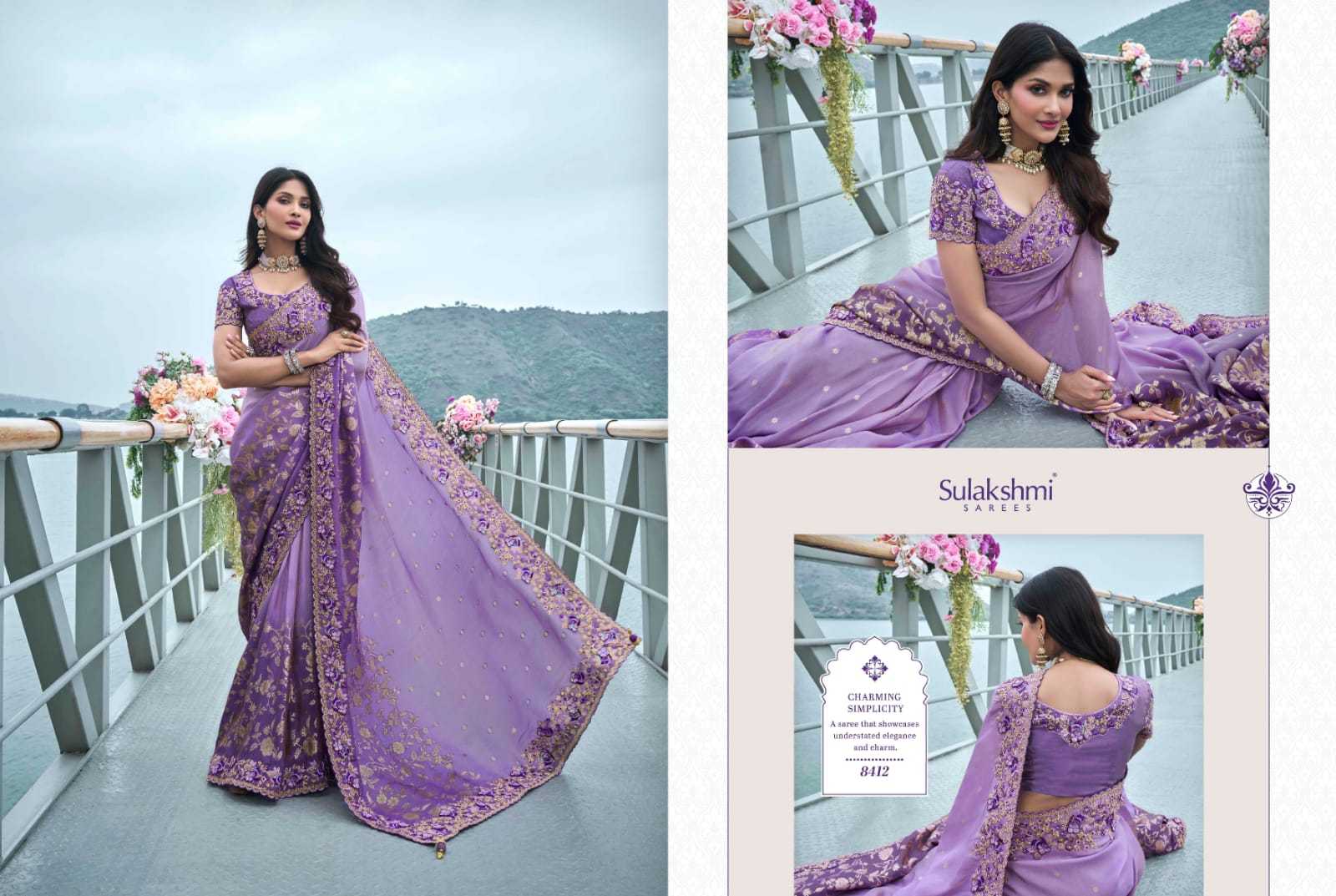 YNF TISSUE SILK SULAKHMI RIN195 The Wedding Saga 8412 CLOTHING BRANDS WHOLESALE SAREES MANUFACTURER