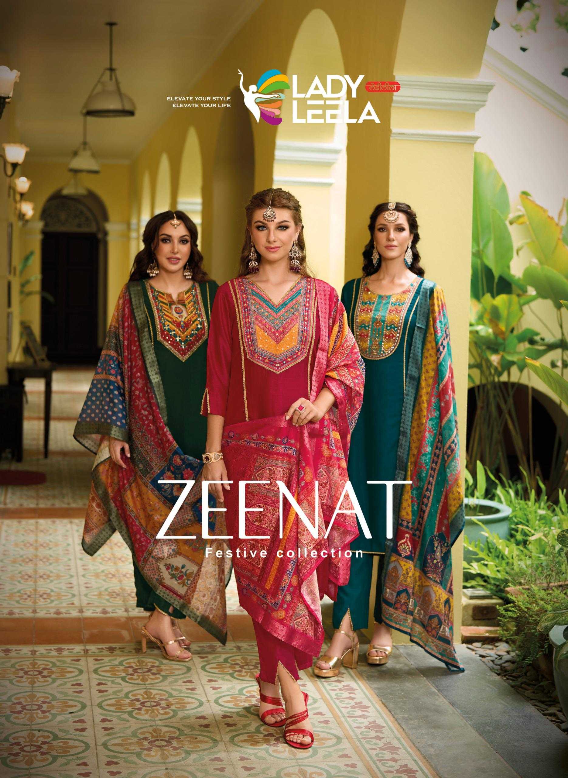 YNF VICHITRA SILK LADY LEELA KESH236 ZEENAT CLOTHING BRANDS WHOLESALE SUITS MANUFACTURER