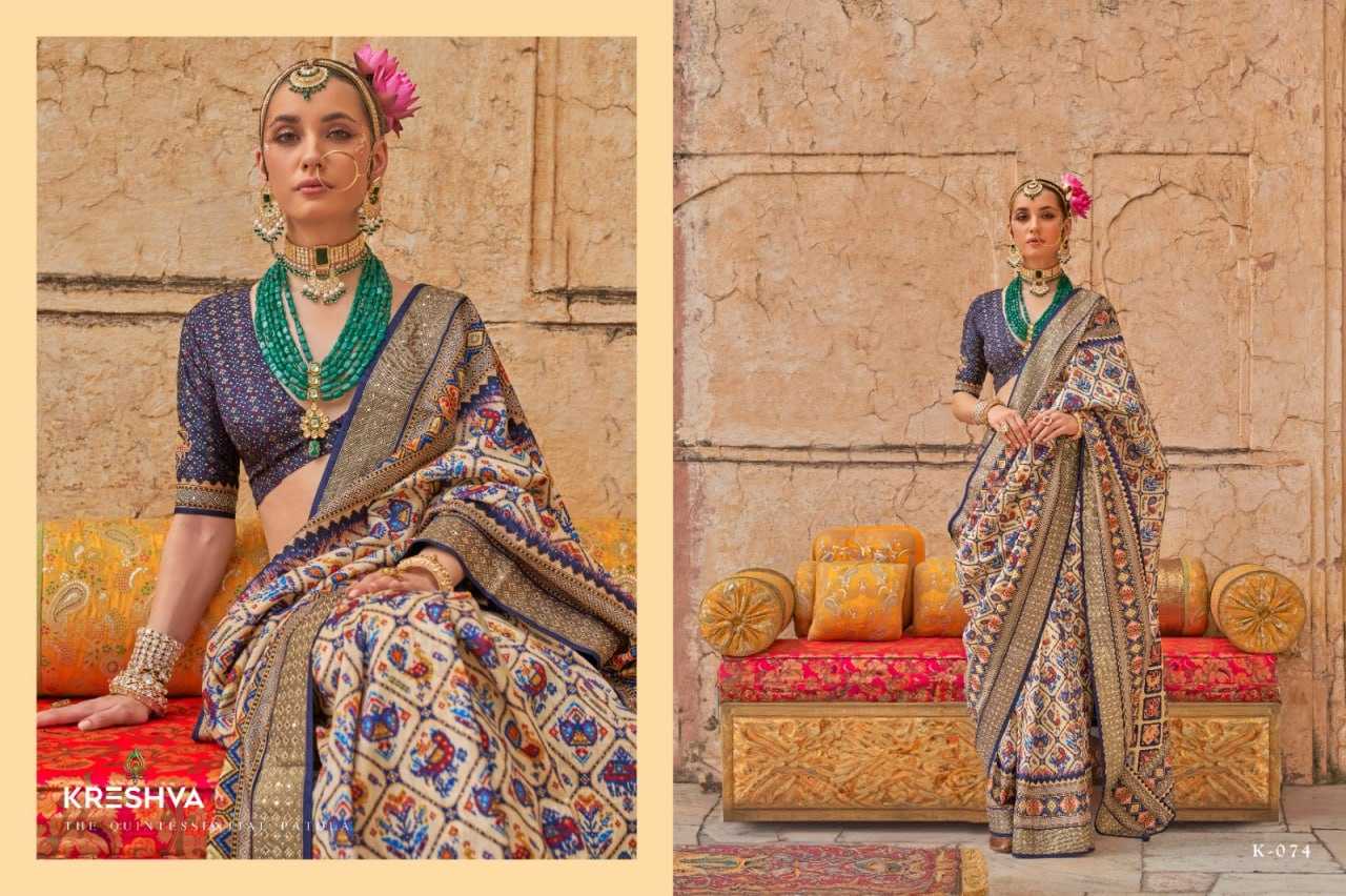 YNF VISCOSE KRESHVA KESH113  Yug Patola CLOTHING BRANDS WHOLESALE SAREES MANUFACTURER