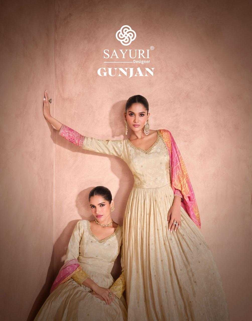 YNF VISCOSE SAYURI KESH235 GUNJAN CLOTHING BRANDS WHOLESALE GOWNS MANUFACTURER