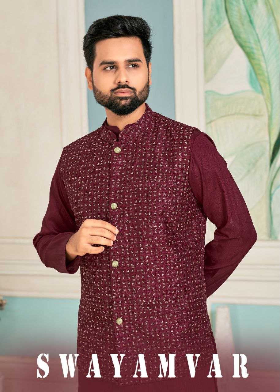 Ynf Banglori Silk KESH246 SWAYAMVAR Mens Wear Wholesale Mens Kurtas Mens Kurta Pyjama Silk Kurta Manufacturer