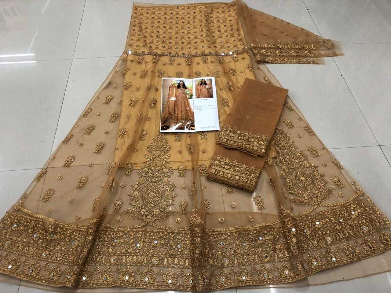 Ynf Butterfly Net KESH379 194 Suits & Dresses Wholesale Embroidery Suits Net Suit Semi-Stitched Suits Manufacturer