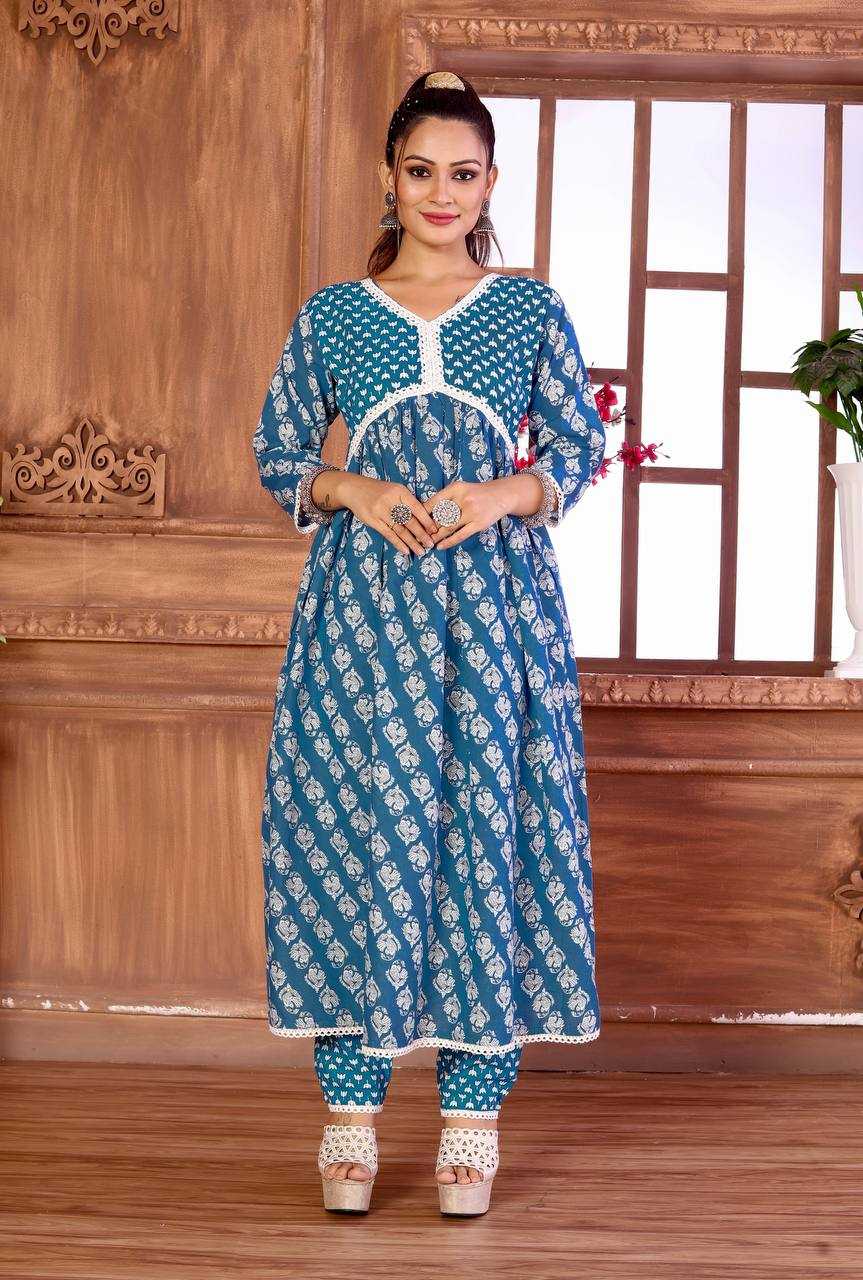 YNF CAMBRIC COTTON KESH399 4004 KURTI WHOLESALE KURTI WITH PALAZZO COTTON PRINTED KURTI MANUFACTURER