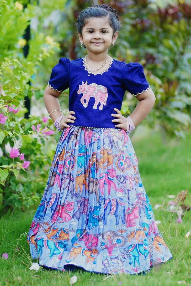 Ynf Chinon KESH109 RRKT98 Kids Wear Wholesale Kids Lehenga Kids Traditional Outfits Baby Girl Lehenga Manufacturer