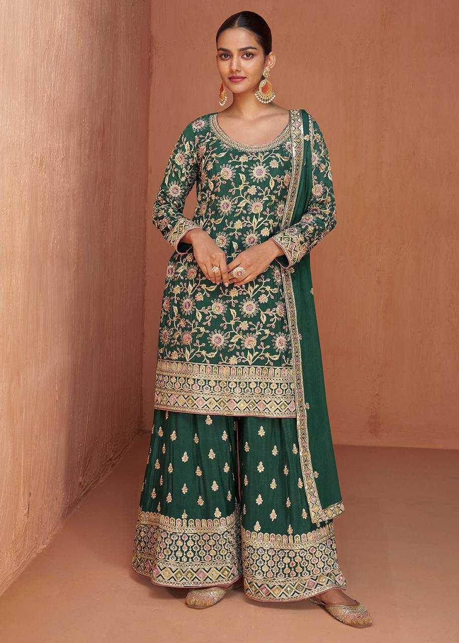 YNF CHINON KESH398 1153 PALAZO SUIT WHOLESALE WEDDING EMBROIDERY PALAZO SUITS MANUFACTURER 