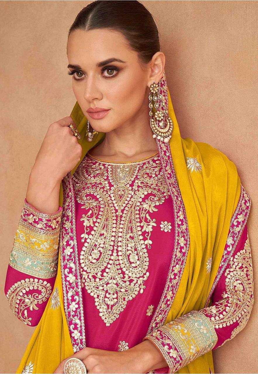 YNF CHINON KESH398 1163 PALAZO SUIT WHOLESALE WEDDING EMBROIDERY PALAZO SUITS MANUFACTURER