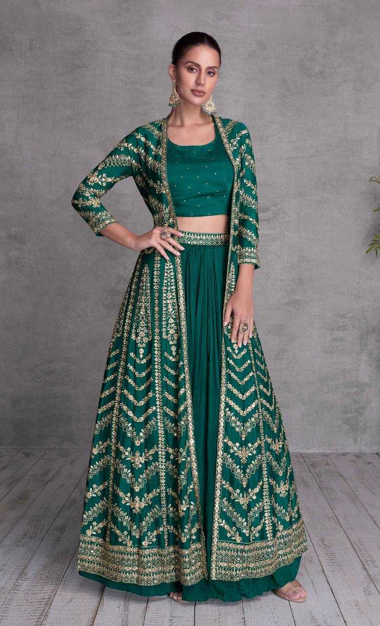 INDO-WESTERN GOWN WITH JACKET