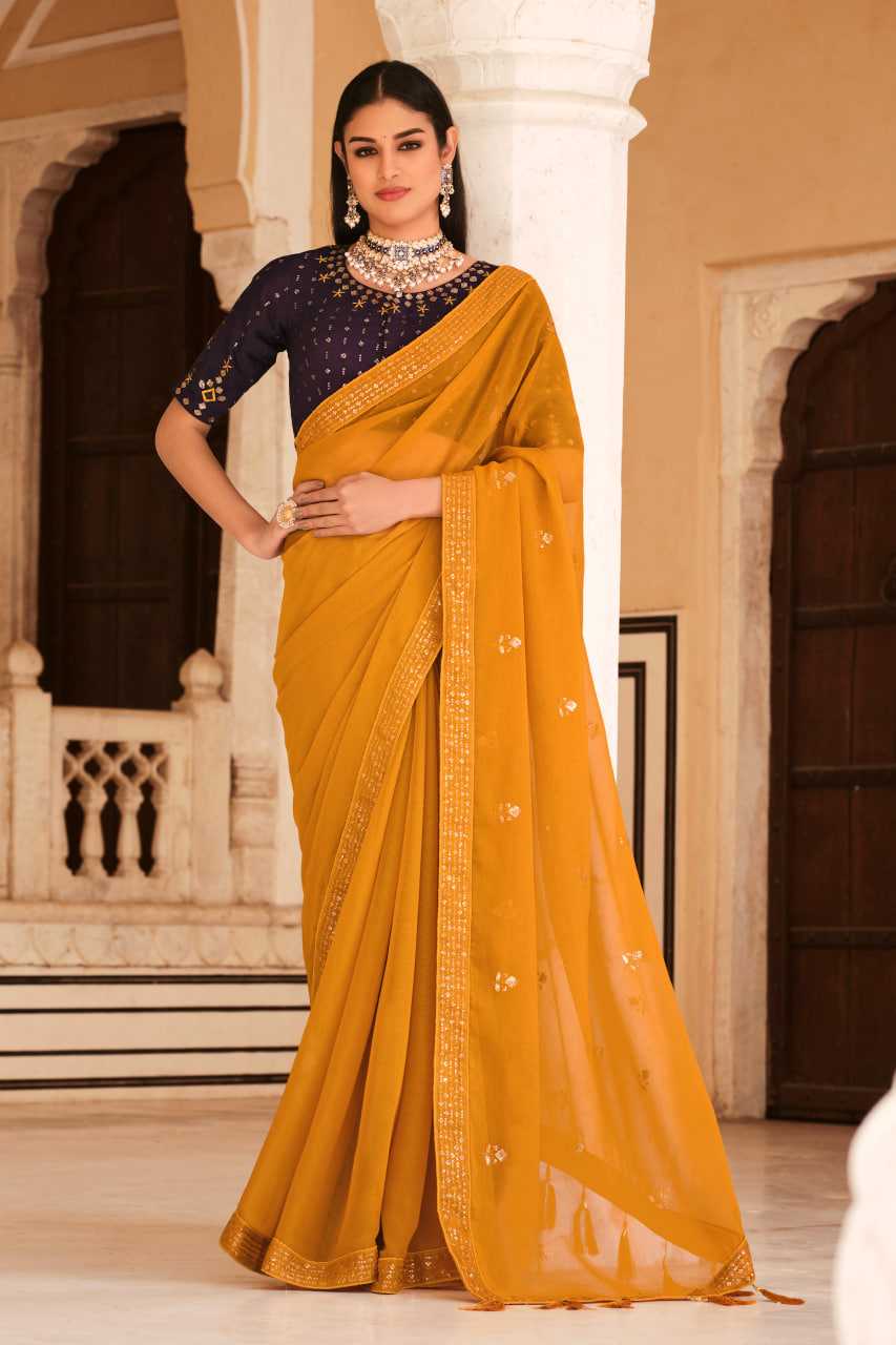 YELLOW SAREES