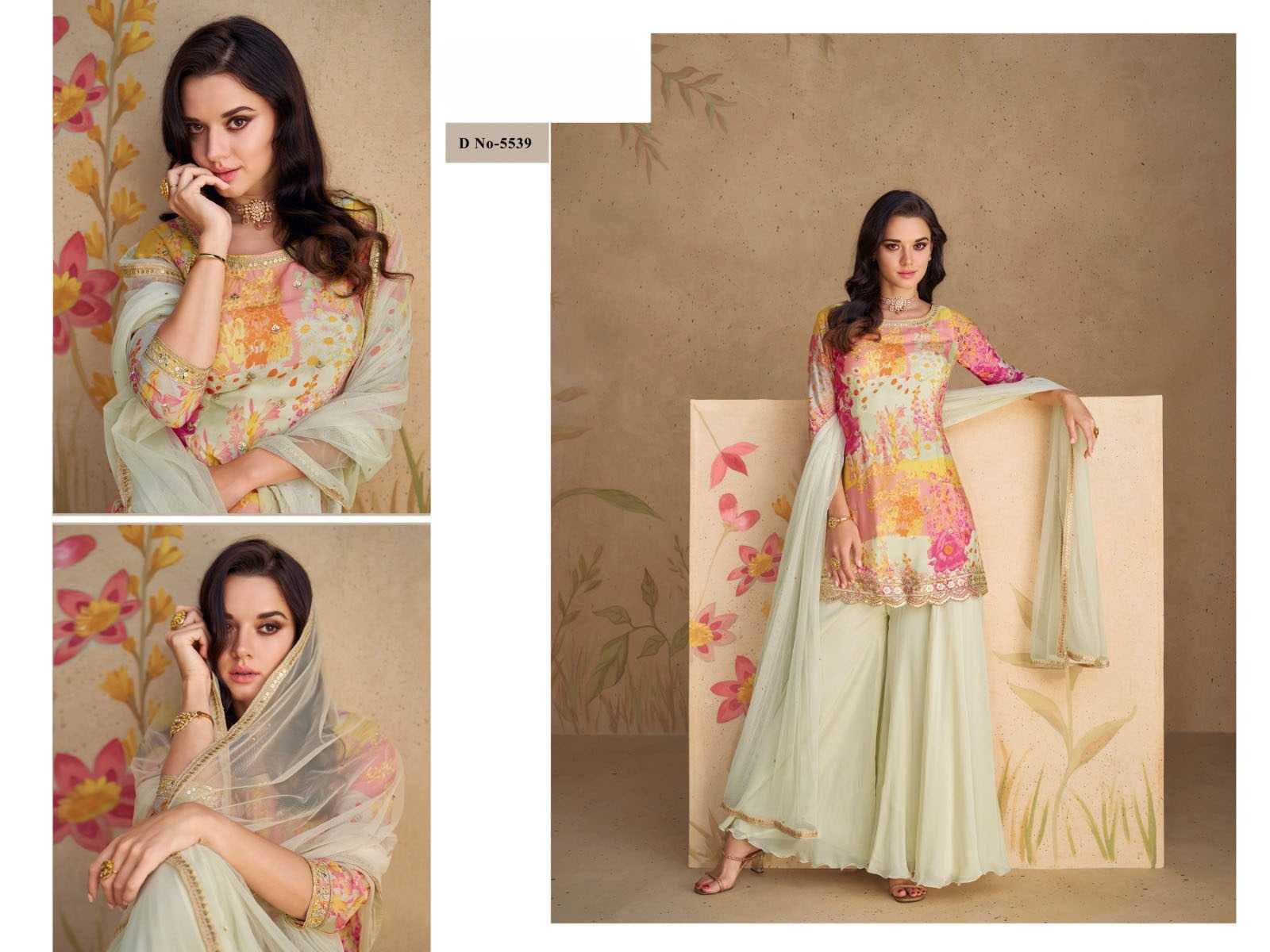 Ynf Chinon Silk KESH379 5538 Suits & Dresses Wholesale Printed Suits Embroidery Suits Semi Stitched Suits Manufacturer