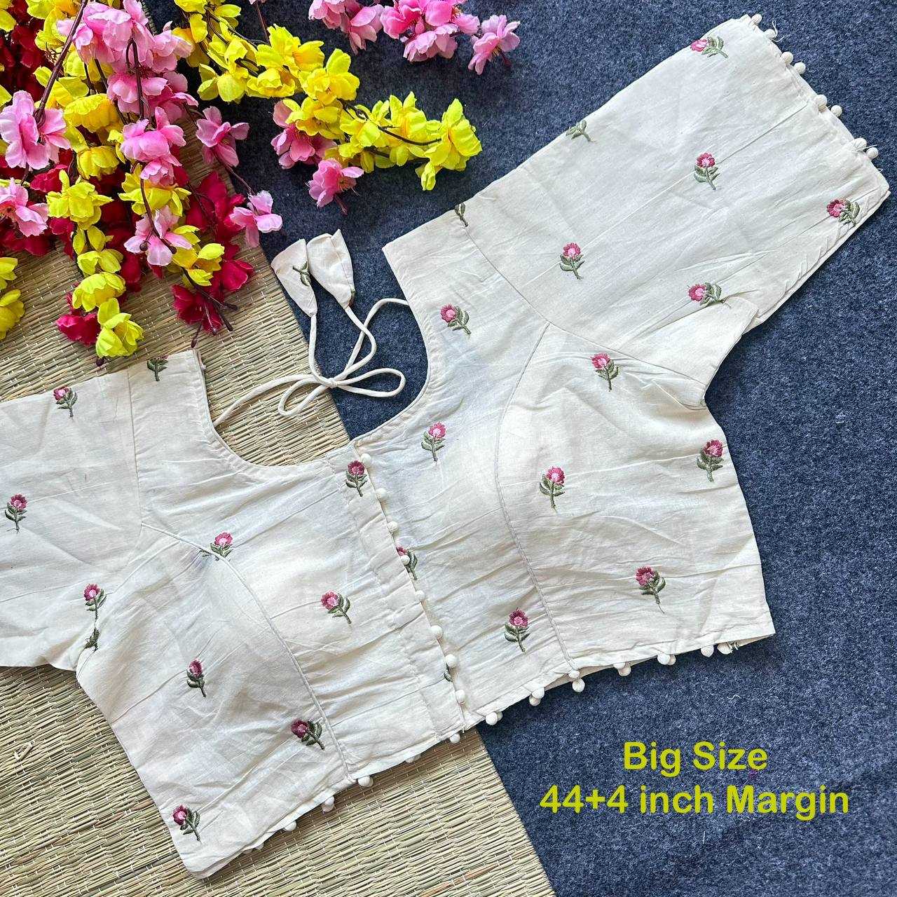 Ynf Cotton Cambric KESH405 BEA24 Readymade Blouses Wholesale Designer Blouse Embroidered Blouses Cotton Blouse Manufacturer